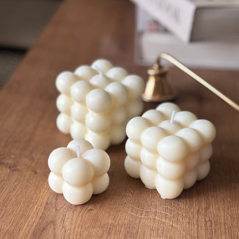 Velas trío de cubos
