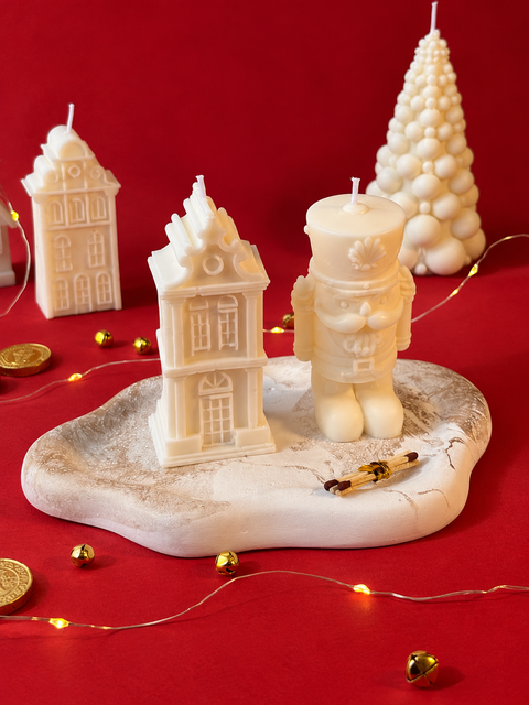 Kit Velas Decorativas Cascanueces y Casita