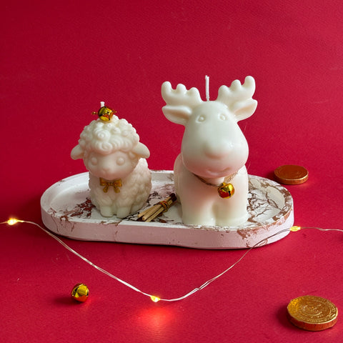 Kit Velas Decorativas Renito y Ovejita 🦌