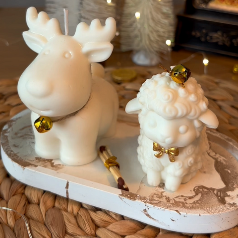 Kit Velas Decorativas Renito y Ovejita 🦌