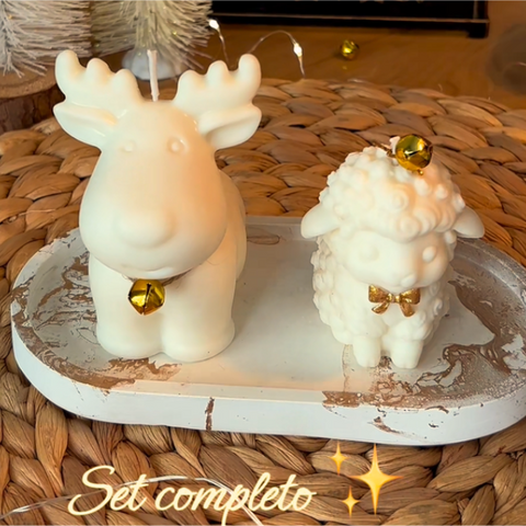 Kit Velas Decorativas Renito y Ovejita 🦌